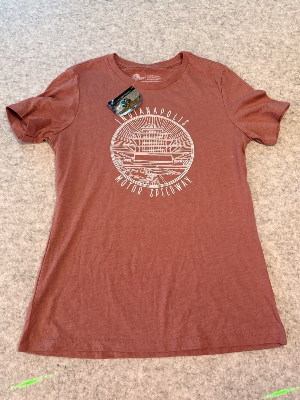 Indianapolis Motor Speedway Womens T Shirt Circle Logo Size Small New With Tags